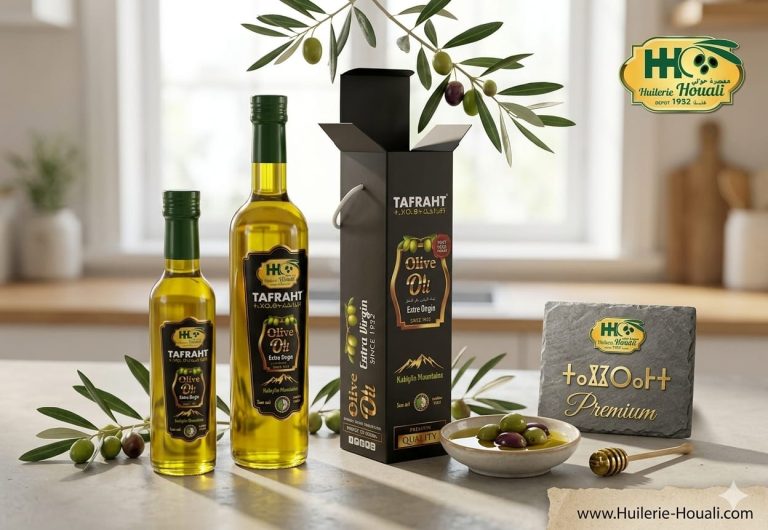 Huile d'olive vierge extra pressée à froid - Huilerie Houali